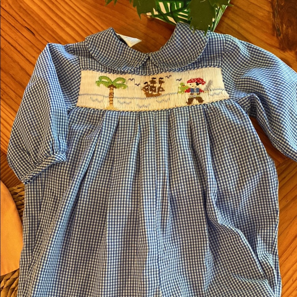 Bailey Boys 12m Smocked Pirates